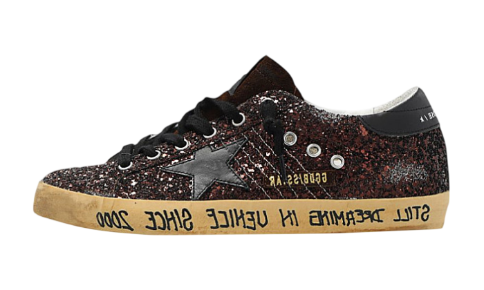 GOLDEN GOOSE SUPER STAR FULL GLITTER PURPLE