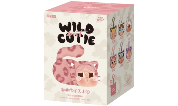 POPMART CRYBABY WILD BUT CUTIE SERIES VINYL PLUSH PENDANT