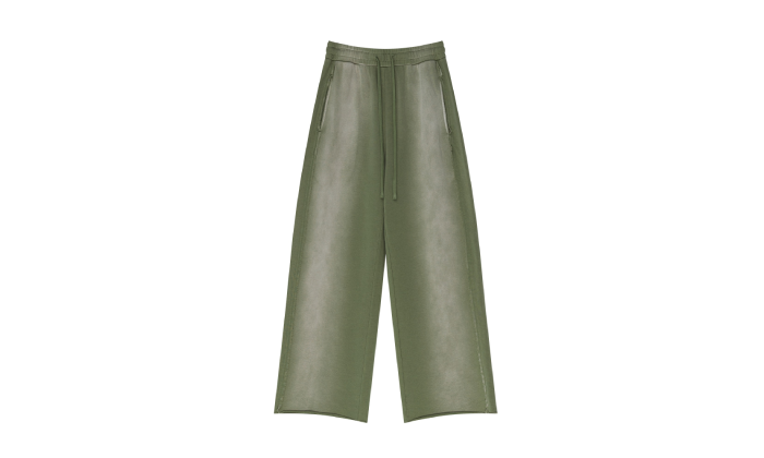 THE ACID WASH SPRAY PANTS OLIVE - Shoebuya Brand