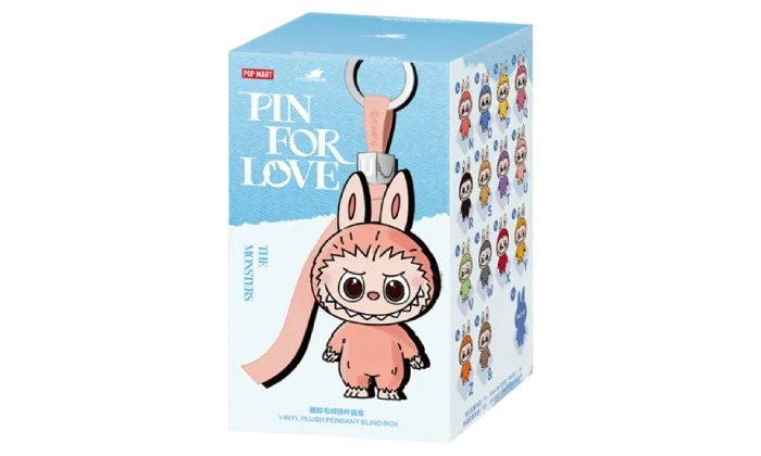 LABUBU THE MONSTERS PIN FOR LOVE SRIES VINYL PLUSH PENDANT (N-Z)