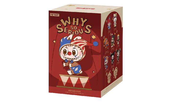 LABUBU Why So Serious Vinyl Plush - POP MART The Monsters | Shoebuya LABUBU Why So Serious Vinyl Plush - POP MART The Monsters | Shoebuya