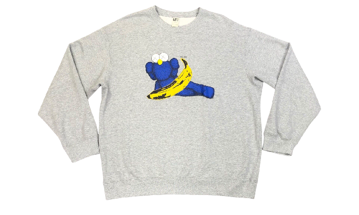 KAWS x Uniqlo Warhol UT Graphic Hoodie Grey/blue