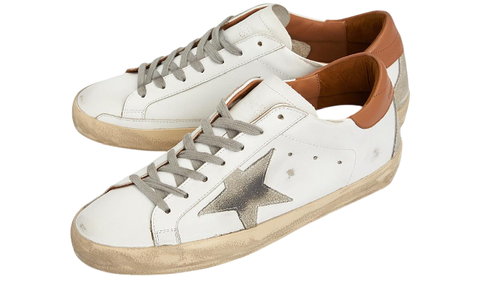 GOLDEN GOOSE SUPER STAR BROWN TAB STELLA SUEDE