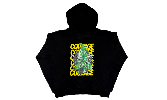 EARTH HOODIE BLACK/YELLOW - Horda Brand