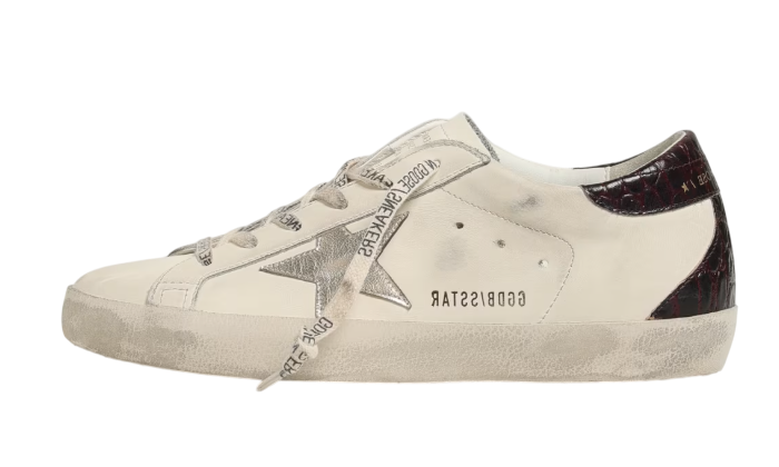 GOLDEN GOOSE SUPERSTAR WHITE TACCO PITONE