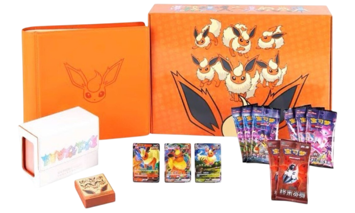 POKEMON TCG S-CHINESE 2024 EEVEE GX GIFT BOX YELLOW - FLAREON