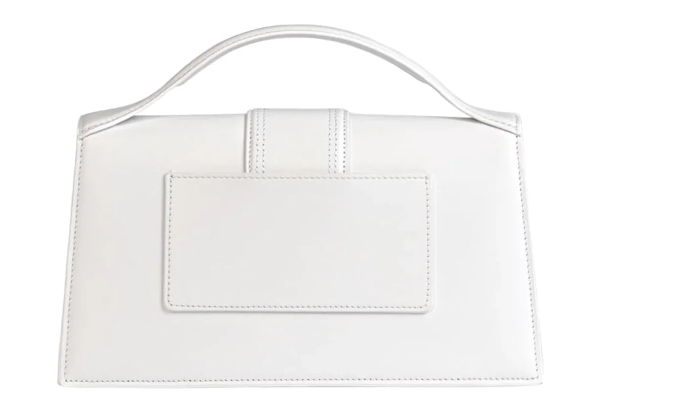 JACQUEMUS LE GRAND BAMBINO CROSSBODY STRAP HANDBAG WHITE