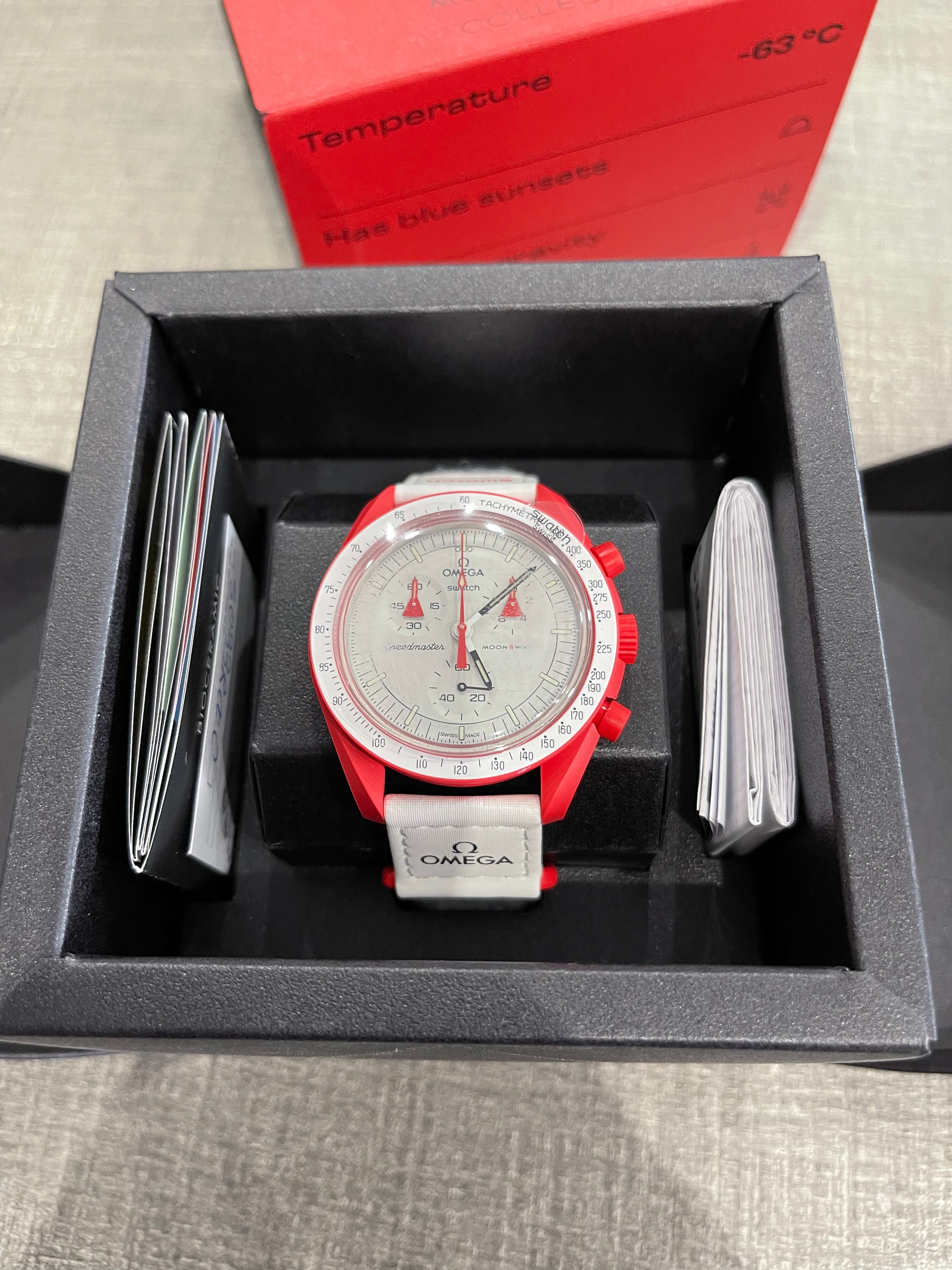 Swatch x Omega Bioceramic Moonswatch Mission to Mars