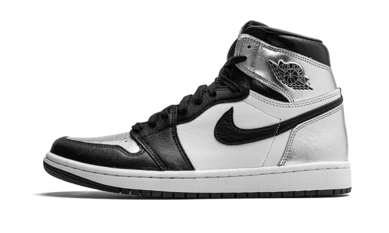 AIR JORDAN HAUT ARGENT TOE