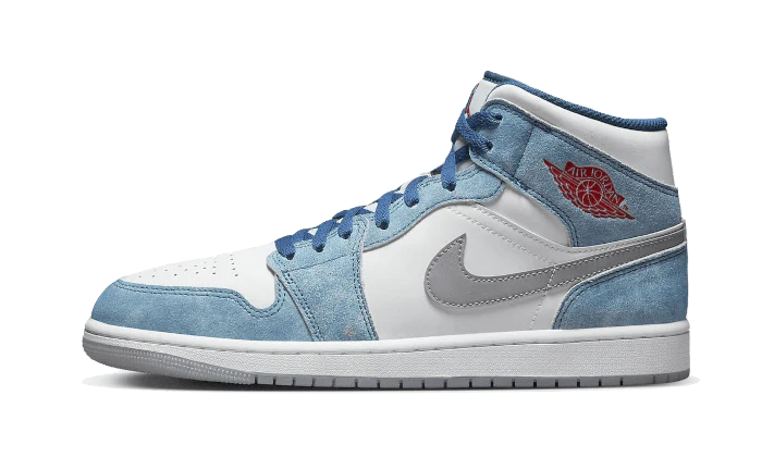 AIR JORDAN 1 MID FRENCH BLEU FIRE ROUGE 36