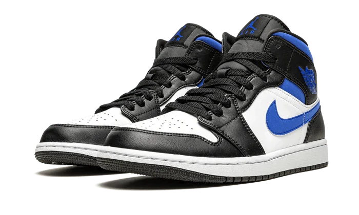 AIR JORDAN 1 MID WHITE BLACK ROYAL