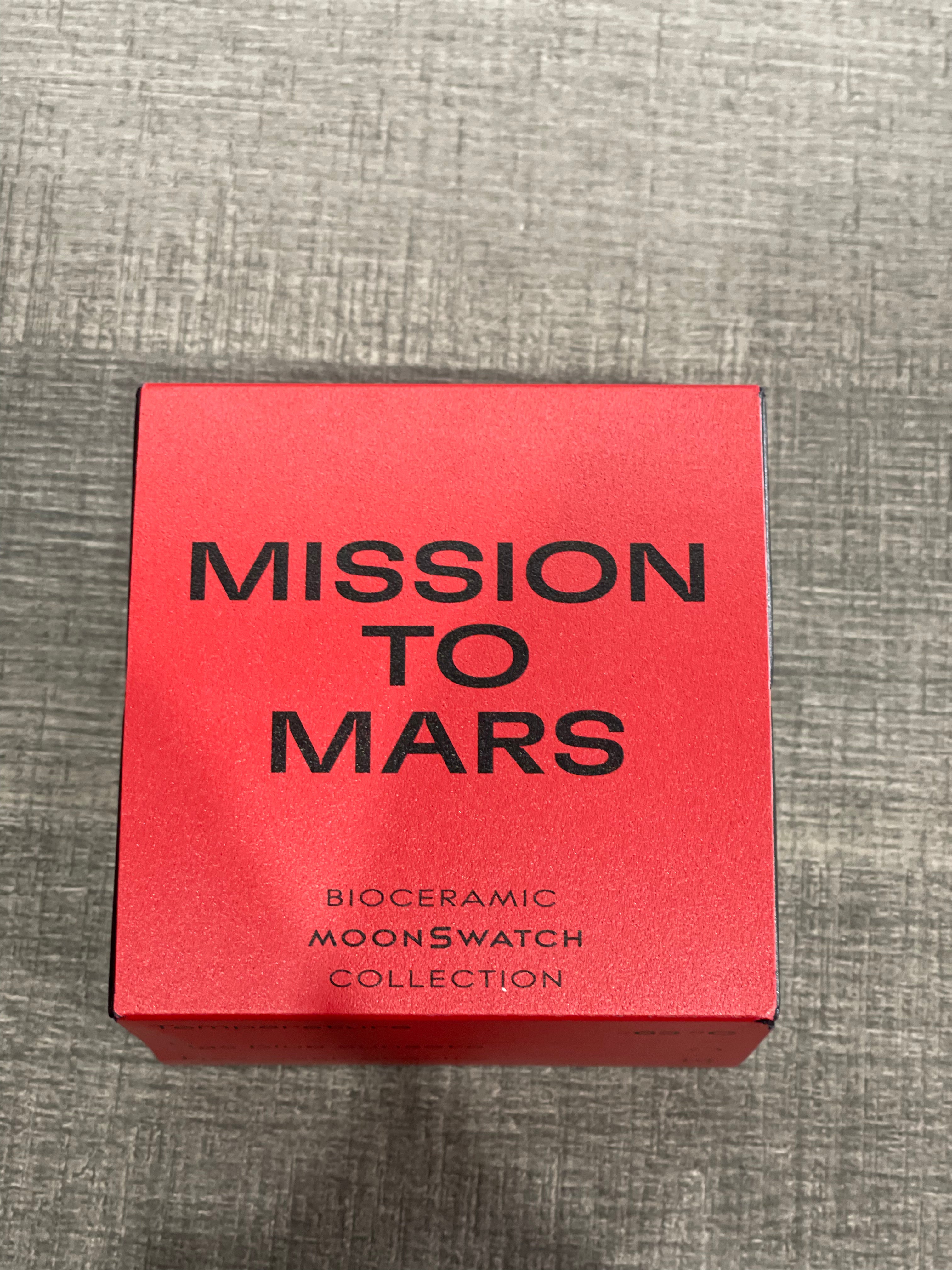 Swatch x Omega Bioceramic Moonswatch Mission to Mars
