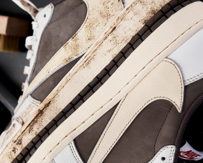 Clean the Air Jordan 1 Low Travis Scott Reverse Mocha 