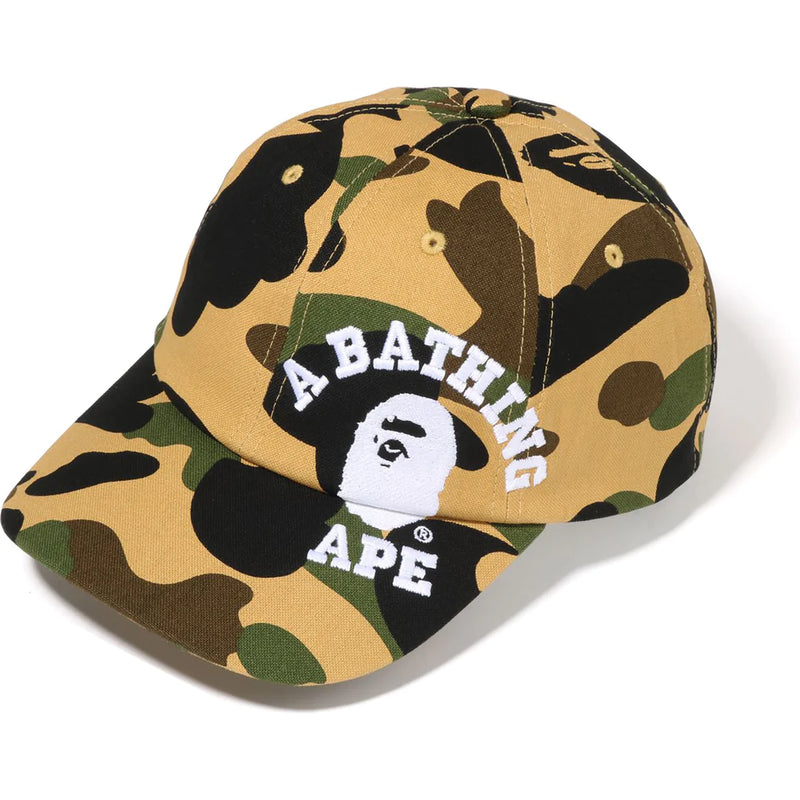 CASQUETTE BAPE CAMO PANEL JAUNE