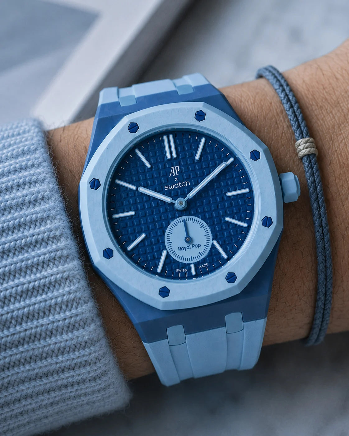 AP SWATCH ROYAL POP SILICONE STRAP