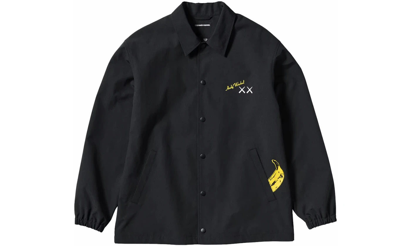 KAWS X UNIQLO WARHOL COACH JACKET BLACK