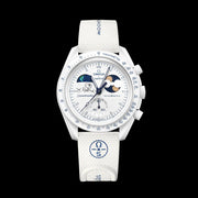 Swatch x Omega Bioceramic Moonswatch Mission To Earthphase Moonshine Gold DECEMBER 2025 S033W701L