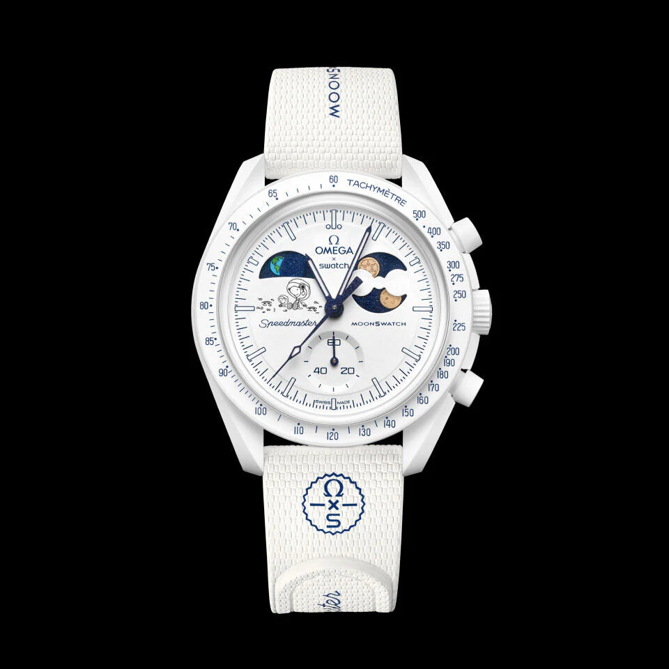 Swatch x Omega Bioceramic Moonswatch Mission To Earthphase Moonshine Gold DECEMBER 2025 S033W701L