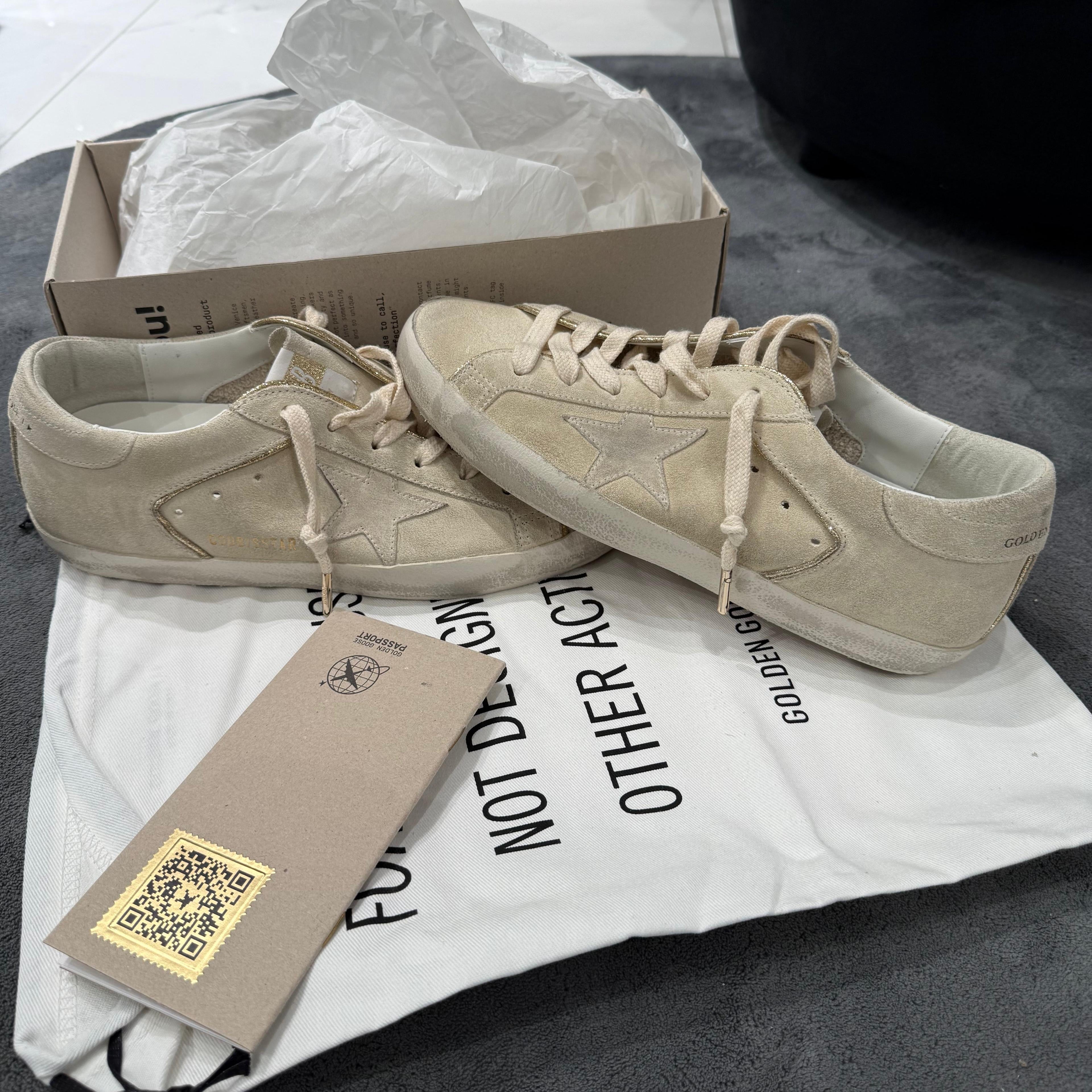 GOLDEN GOOSE SUPER STAR FULL SUEDE & GOLD
