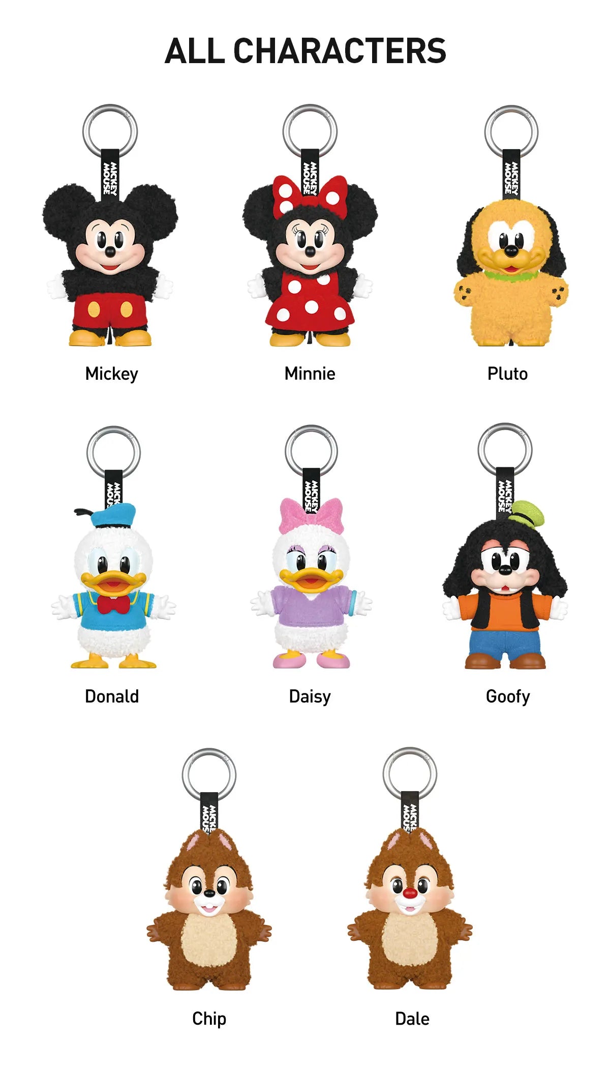 POPMART DISNEY MICKEY FAMILY TOGETHER SERIES KEYCHAIN PENDANT