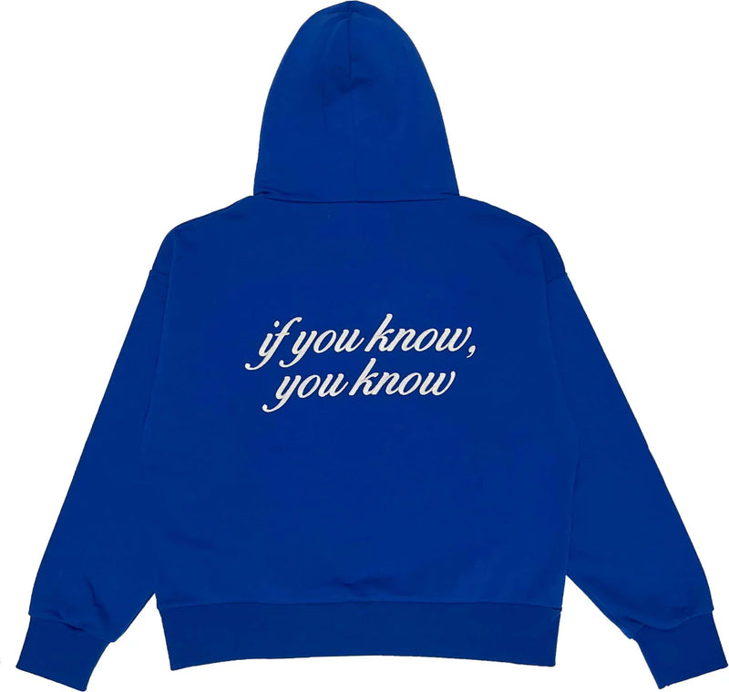 IF YOU KNOW YOU KNOW HOODIE BLUE / Garment Workshop