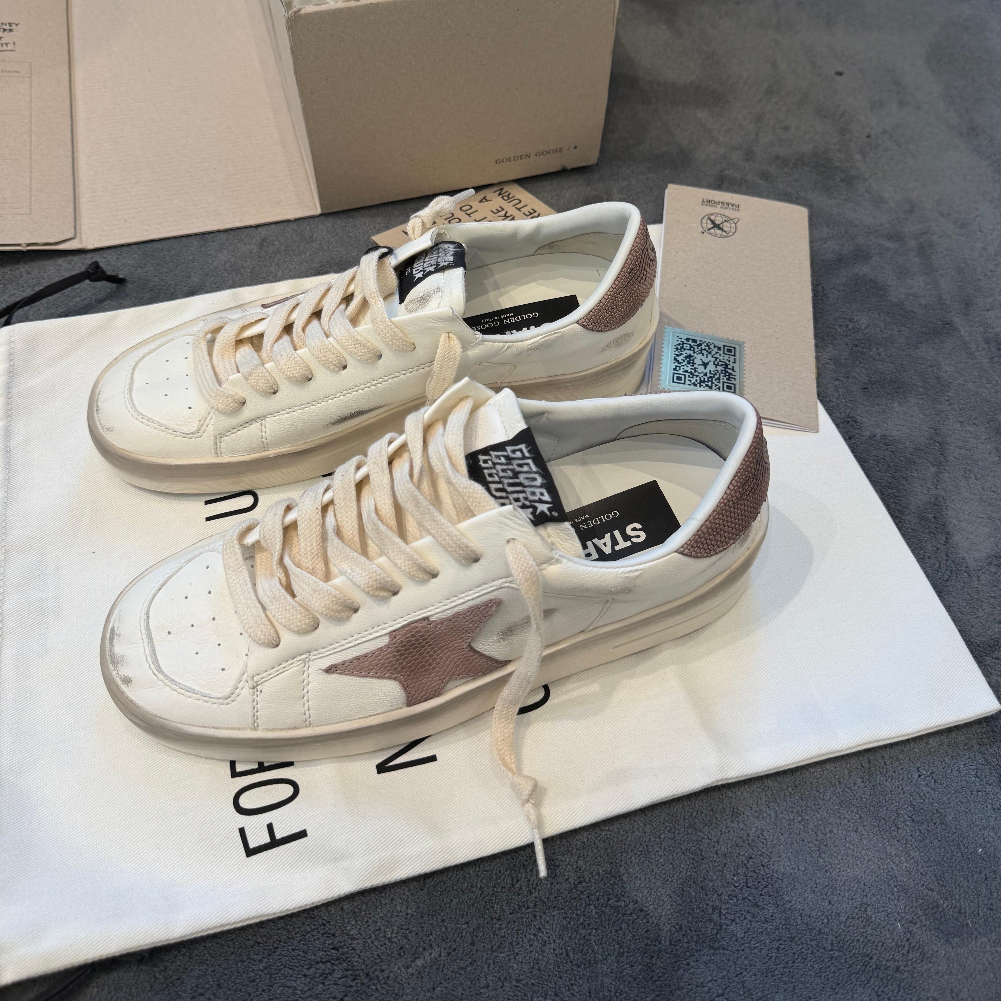 GOLDEN GOOSE STARDAN WHITE PINK