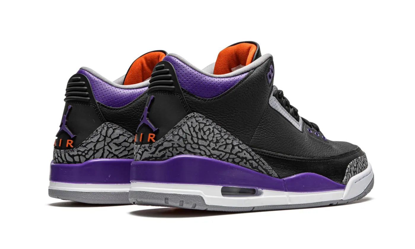 Air jordan 3 purple on sale