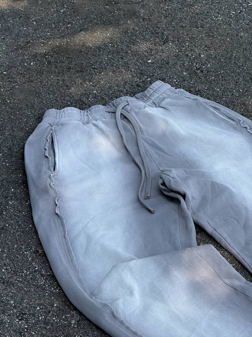 THE ACID WASH SPRAY PANTS GREY - Shoebuya Brand
