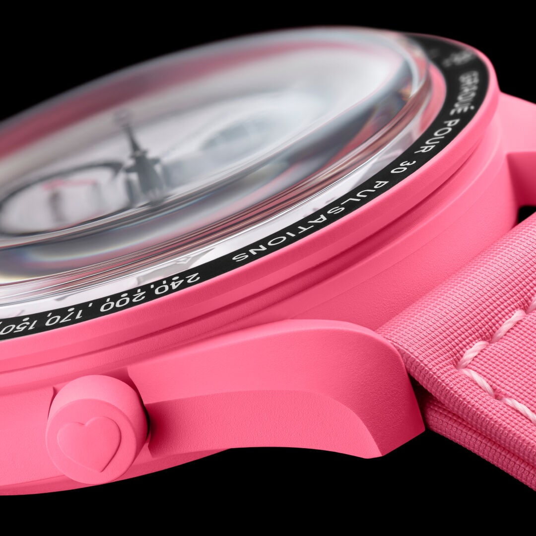 Swatch x Omega Bioceramic Moonswatch Mission To Pink Moonphase