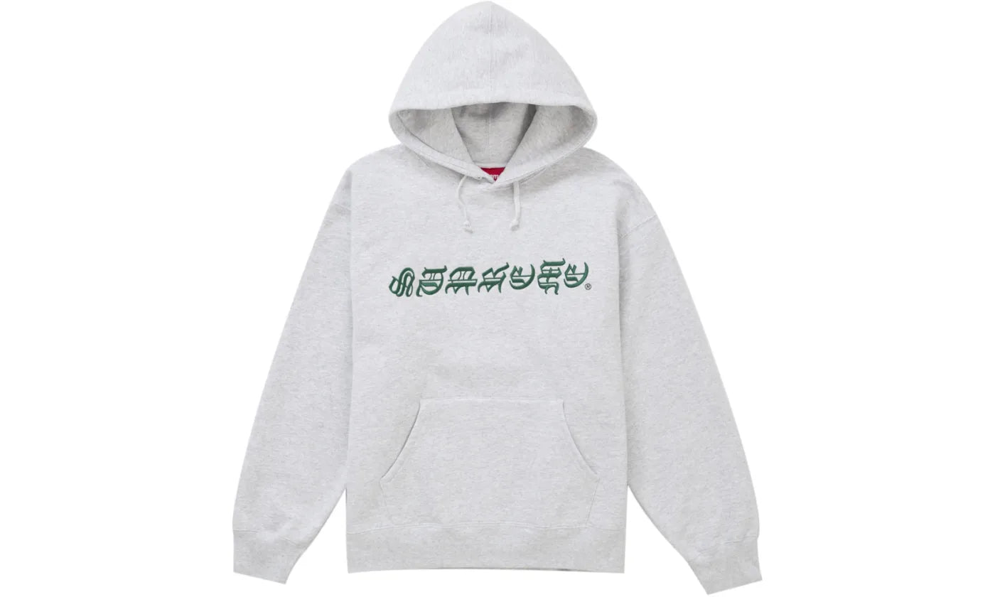 SUPREME BLACKLETTER HOODIE ASH GREY
