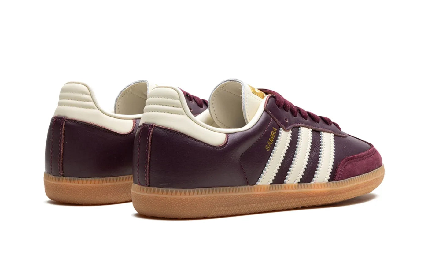 ADIDAS SAMBA OG MAROON GOLD METALLIC (W)