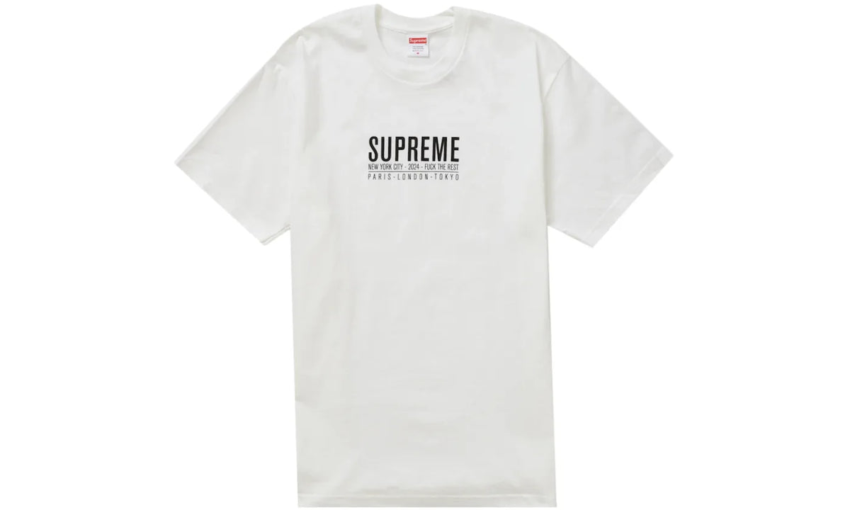Maglia supreme bianca shop