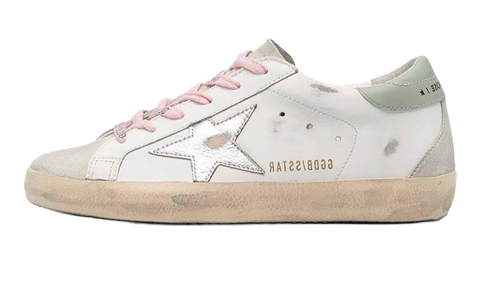 GOLDEN GOOSE SUPER STAR SEAFOAM SILVER STAR