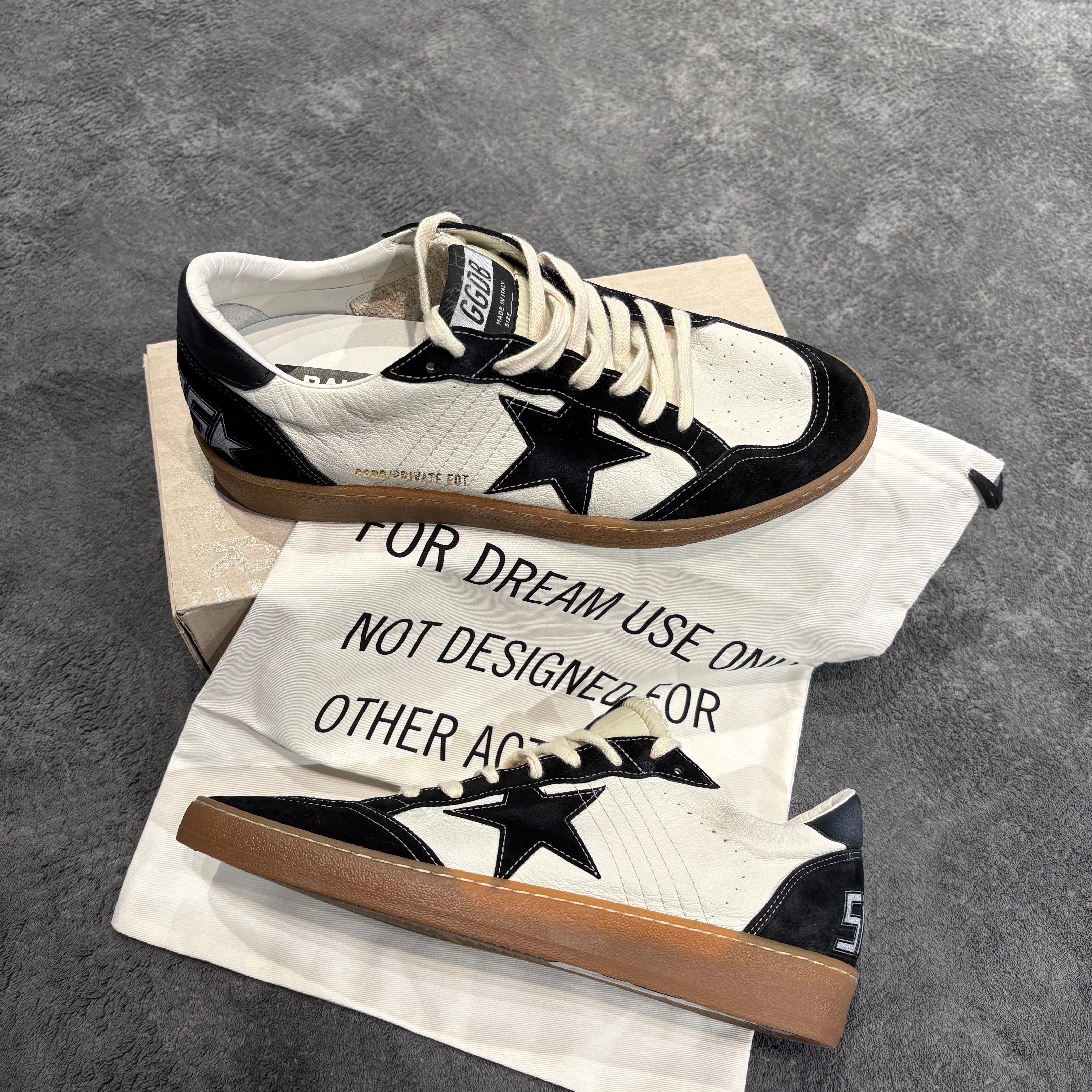 GOLDEN GOOSE BALLSTAR STELLA & TALLONE SUEDE BLACK