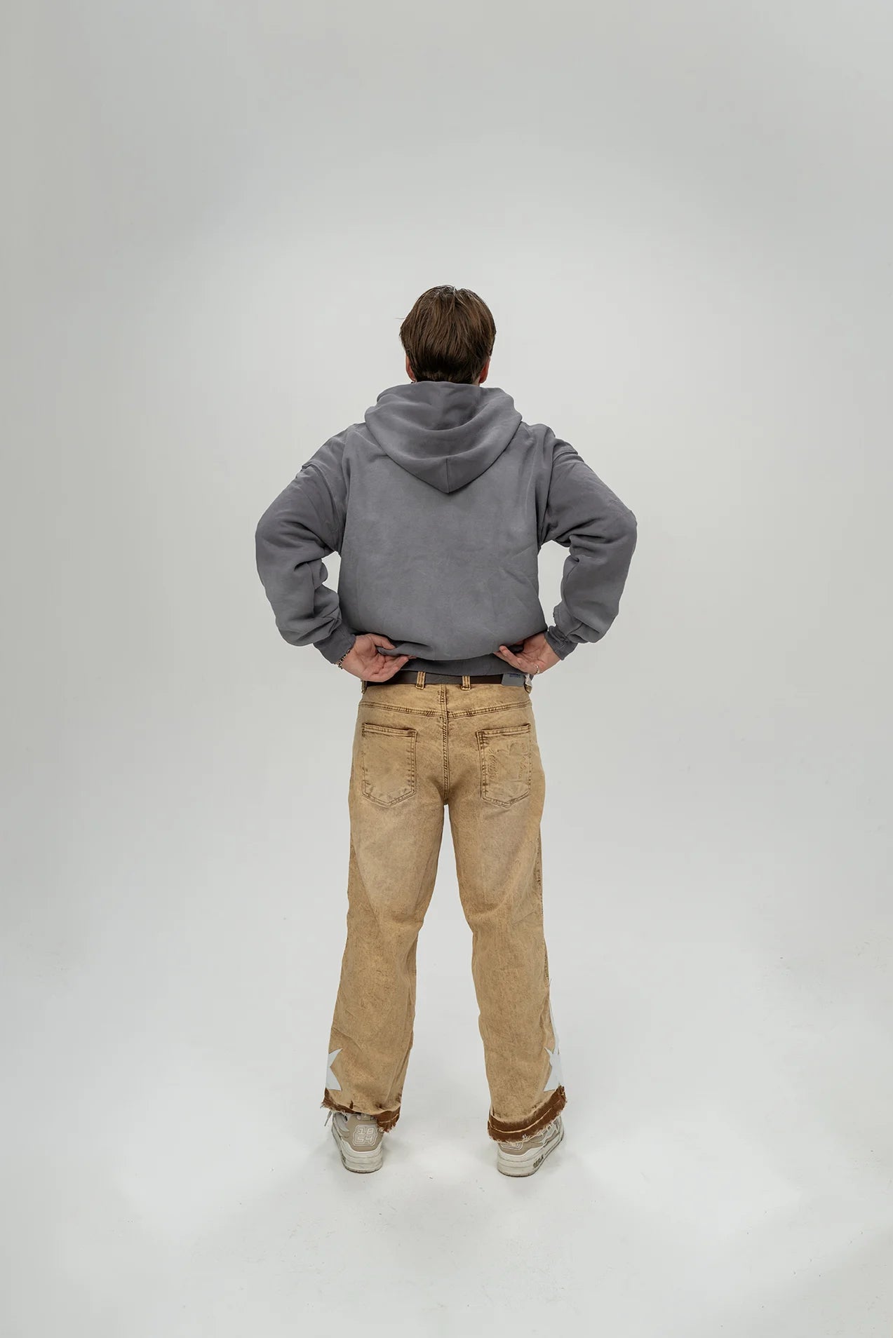 24/7 BASIC ZIP HOODIE GREY - ALESSIO GIFFI