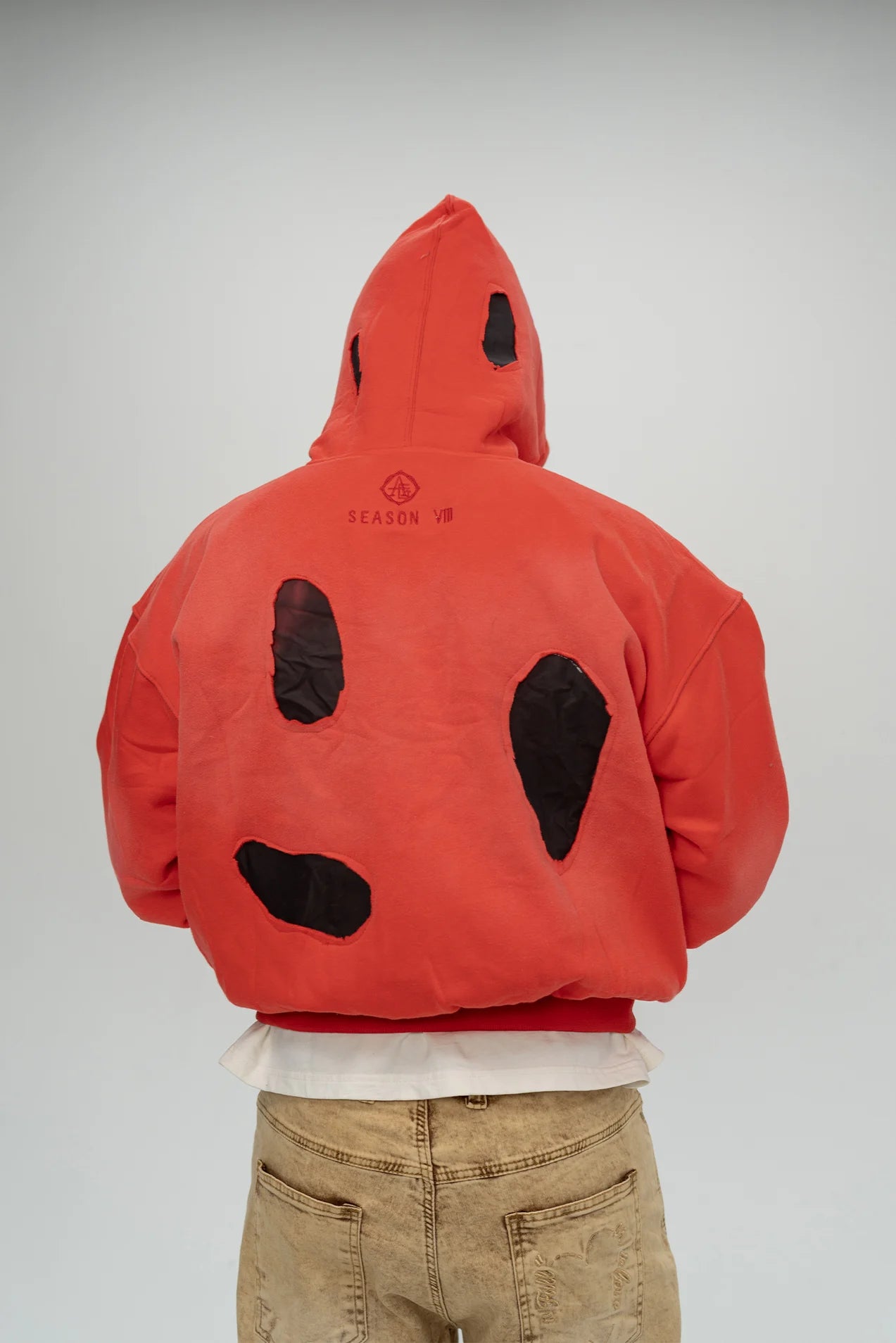 HEAT REACTIVE REVERSIBLE HOODIE RED - ALESSIO GIFFI