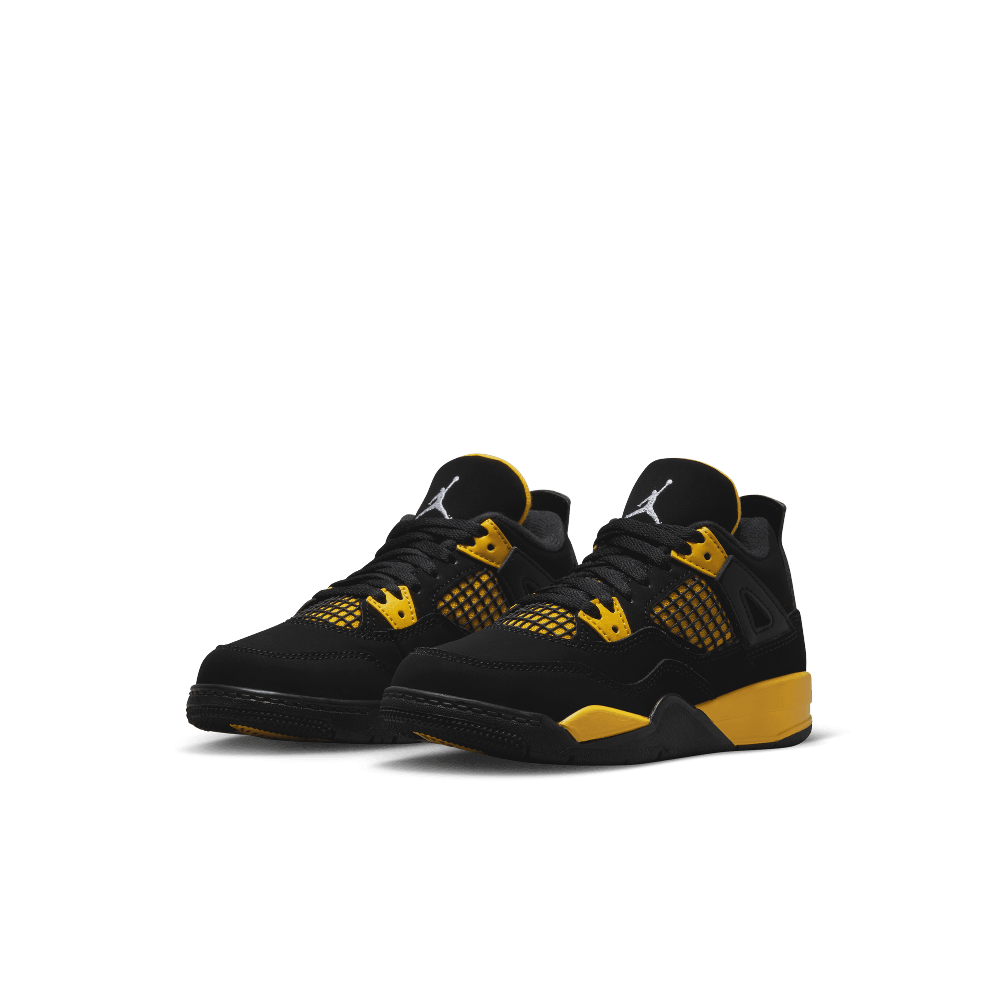 Jordan retro 4 nere e gialle clearance