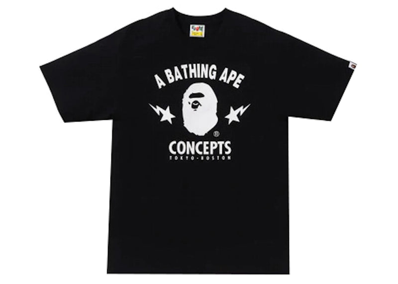 BAPE X CONCEPTS BLACK TEE