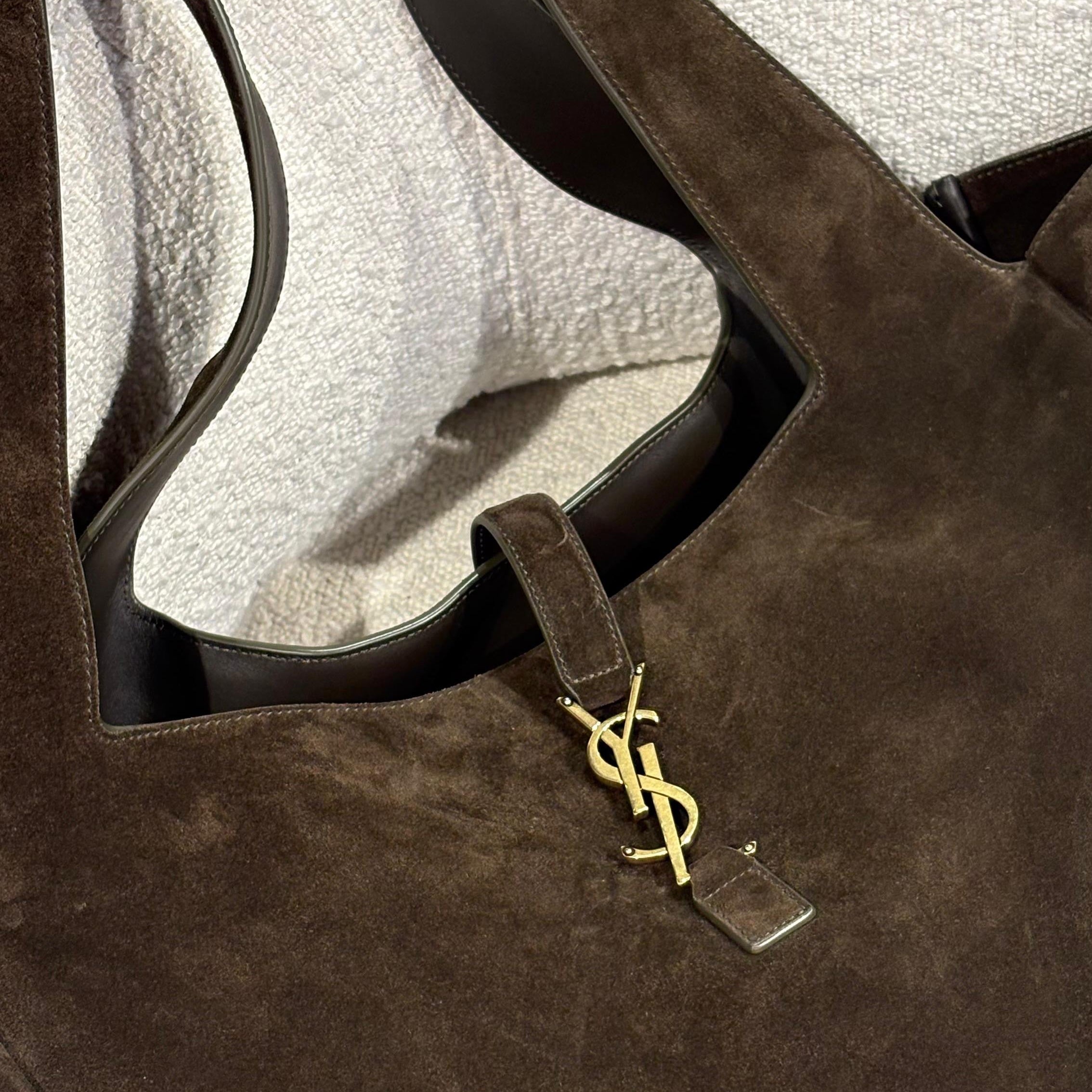 BORSA LE 5 À 7 BEA IN SUEDE LIGHT MUSK - Yves Saint Laurent