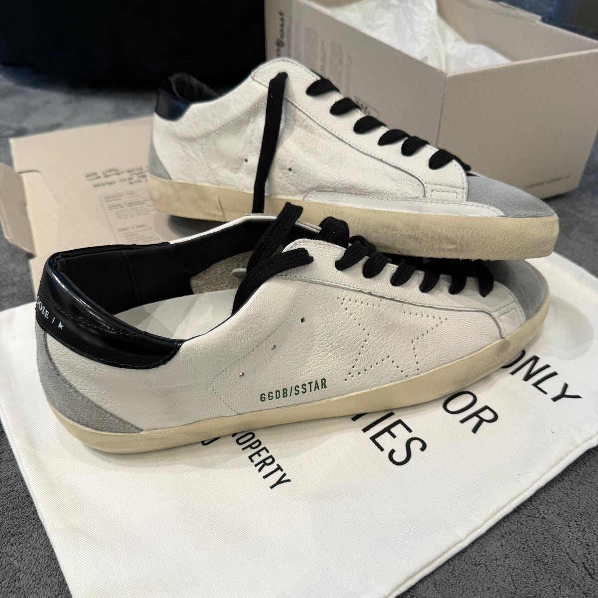 GOLDEN GOOSE SUPER STAR SUEDE & TACCO BLACK