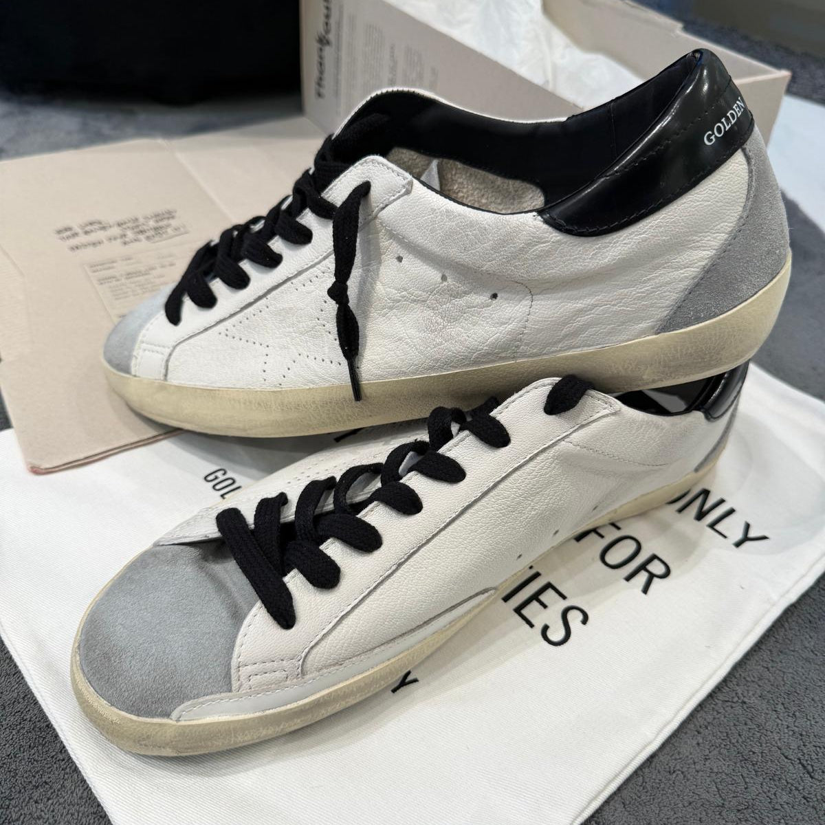 GOLDEN GOOSE SUPER STAR SUEDE & TACCO BLACK