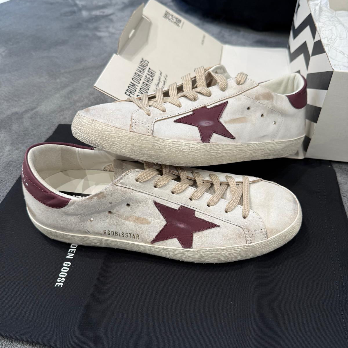 GOLDEN GOOSE SUPER STAR STELLA & TACCO BORDEAUX