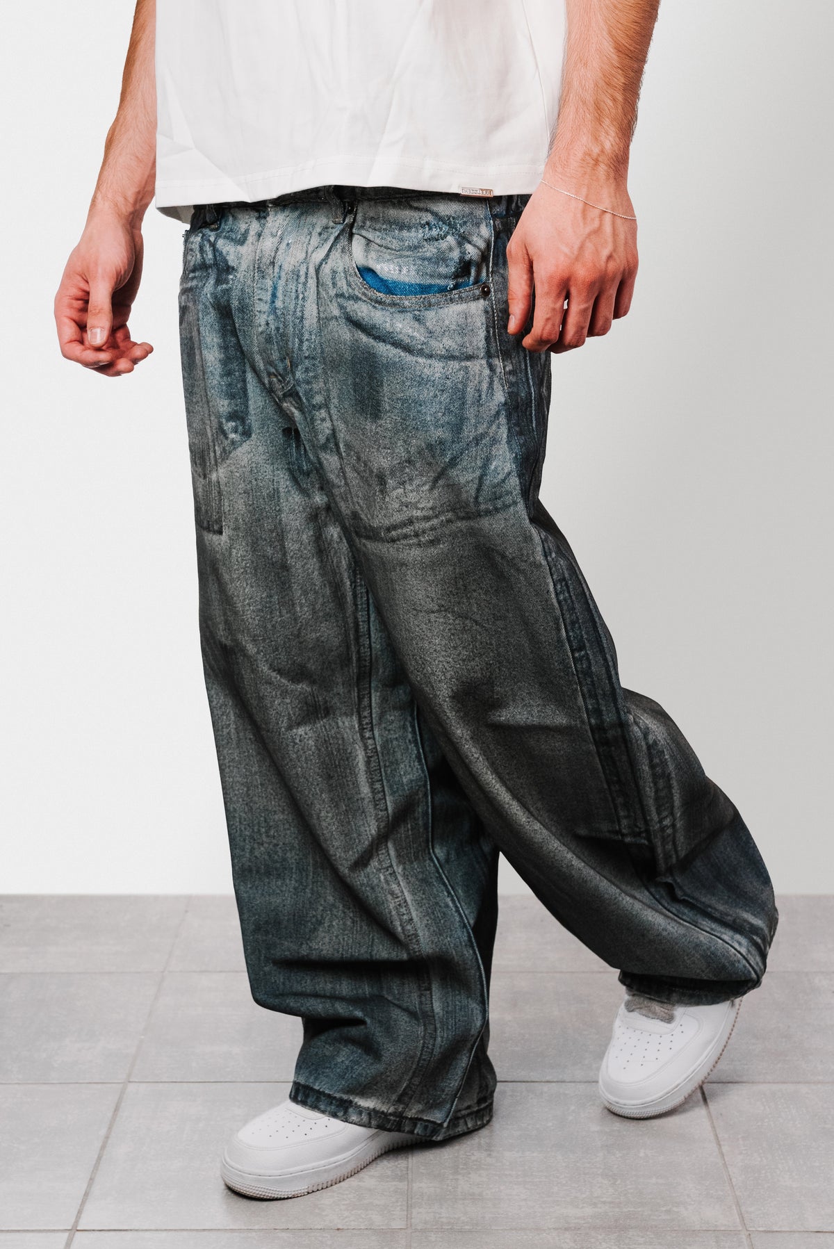 SPLATED BLUE JEANS - Replacement Brand