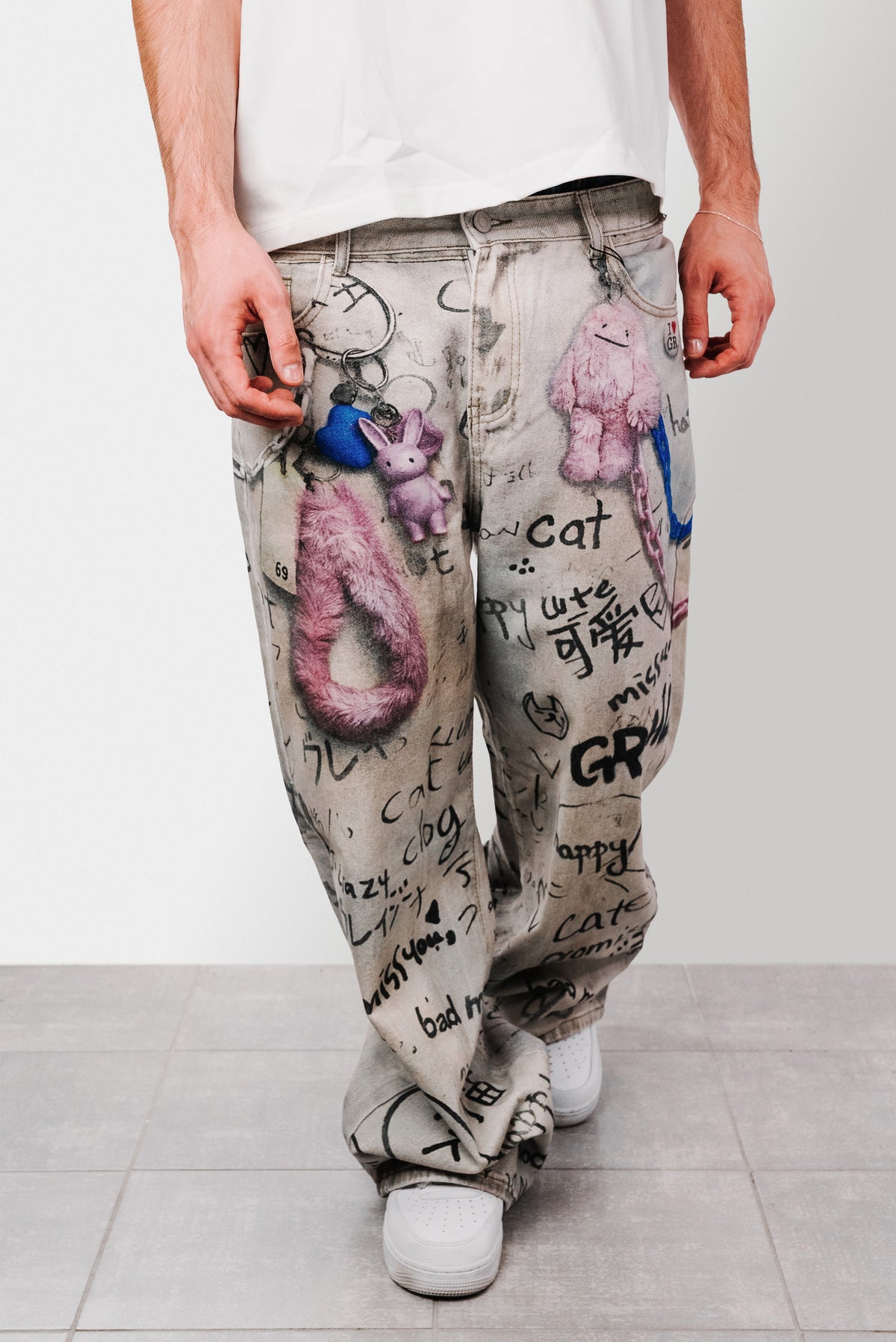 GR LASER DENIM GREY JEANS - Shoebuya Design