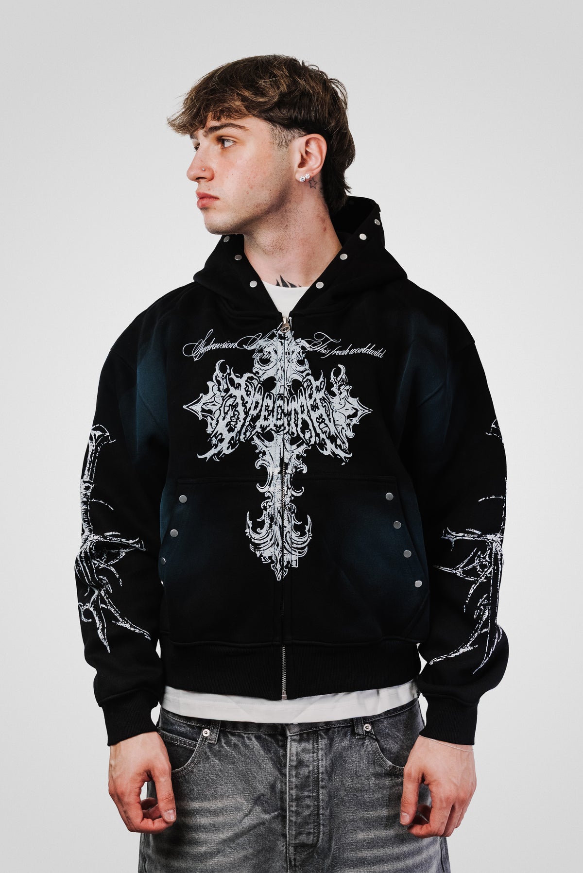 SPECTRE BLACK HOODIE - Shoebuya Design