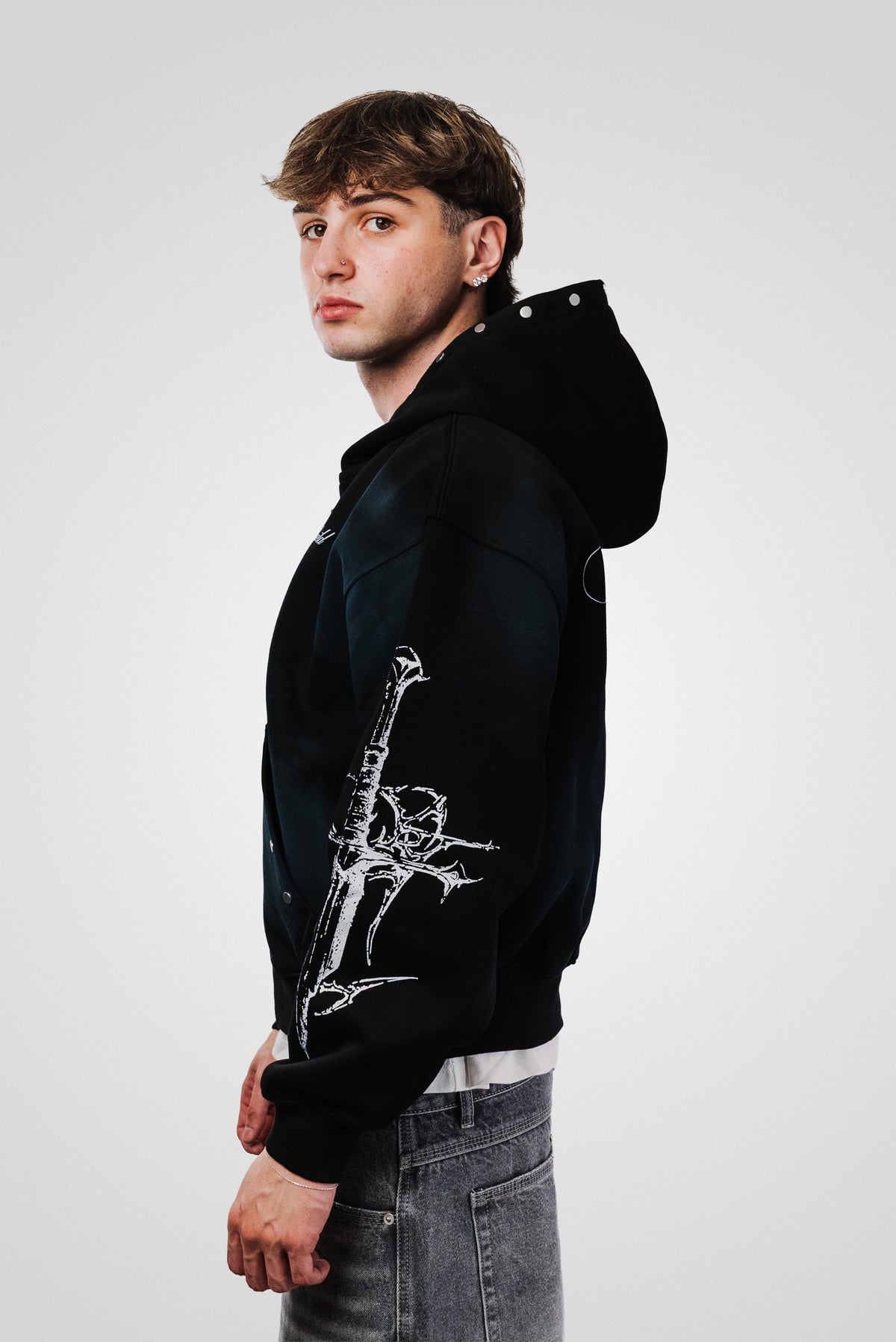 SPECTRE BLACK HOODIE - Shoebuya Design