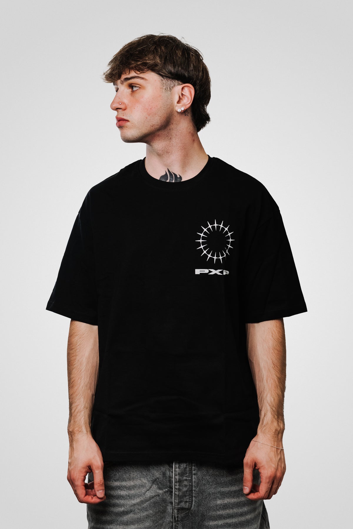 MAP LOGO SILVER BLACK TEE - PXP Brand