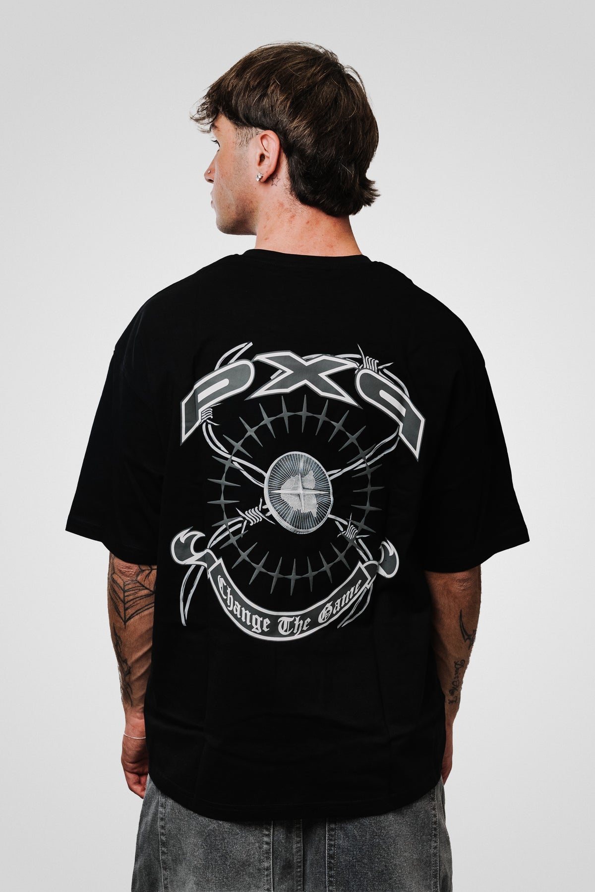 MAP LOGO SILVER BLACK TEE - PXP Brand