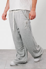 TDBE PATCH GREY TRACKPANTS - TheDoubleE