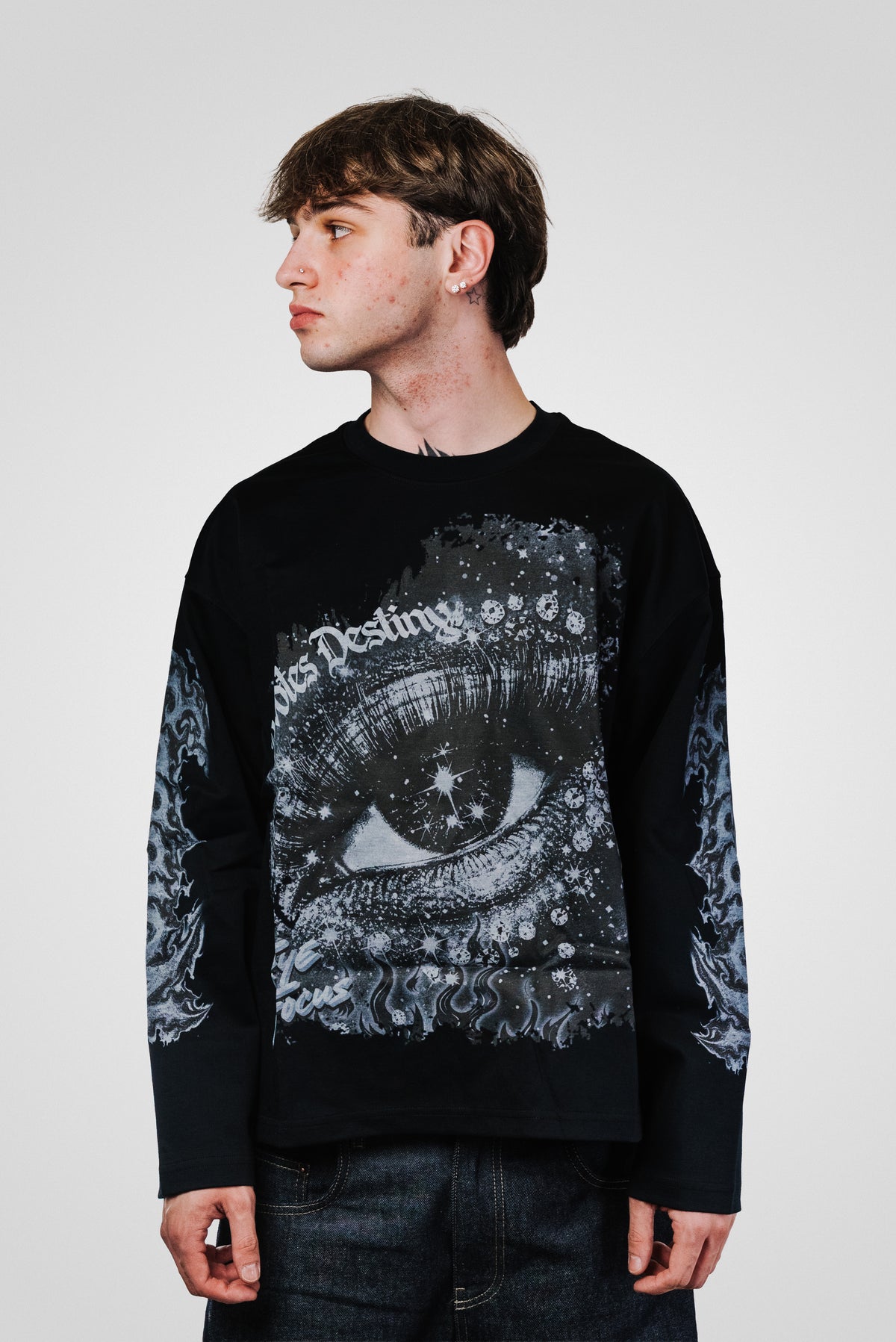 DARK EYES BLACK LONGSLEEVE - Noissey Brand